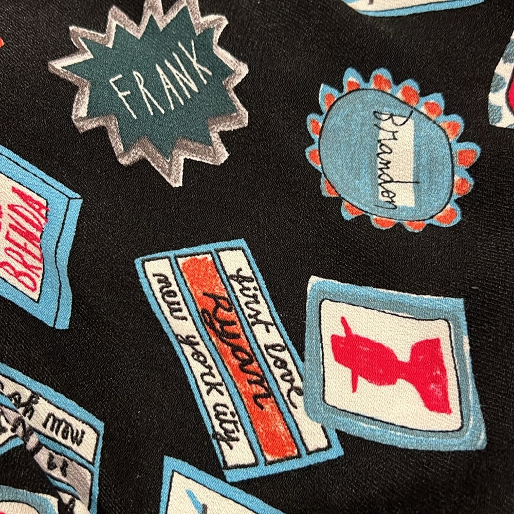 Zara Black Graphic Print Dress - Picture 13 of 15